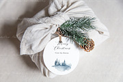 Christmas Round Gift Tag Mockup, a Product Mockup by ILoveMockupDesign (Thumbnail 6 of 9)