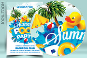 Summer Pool Party, a Flyer Template by darkmonarch (Thumbnail 2 of 4)
