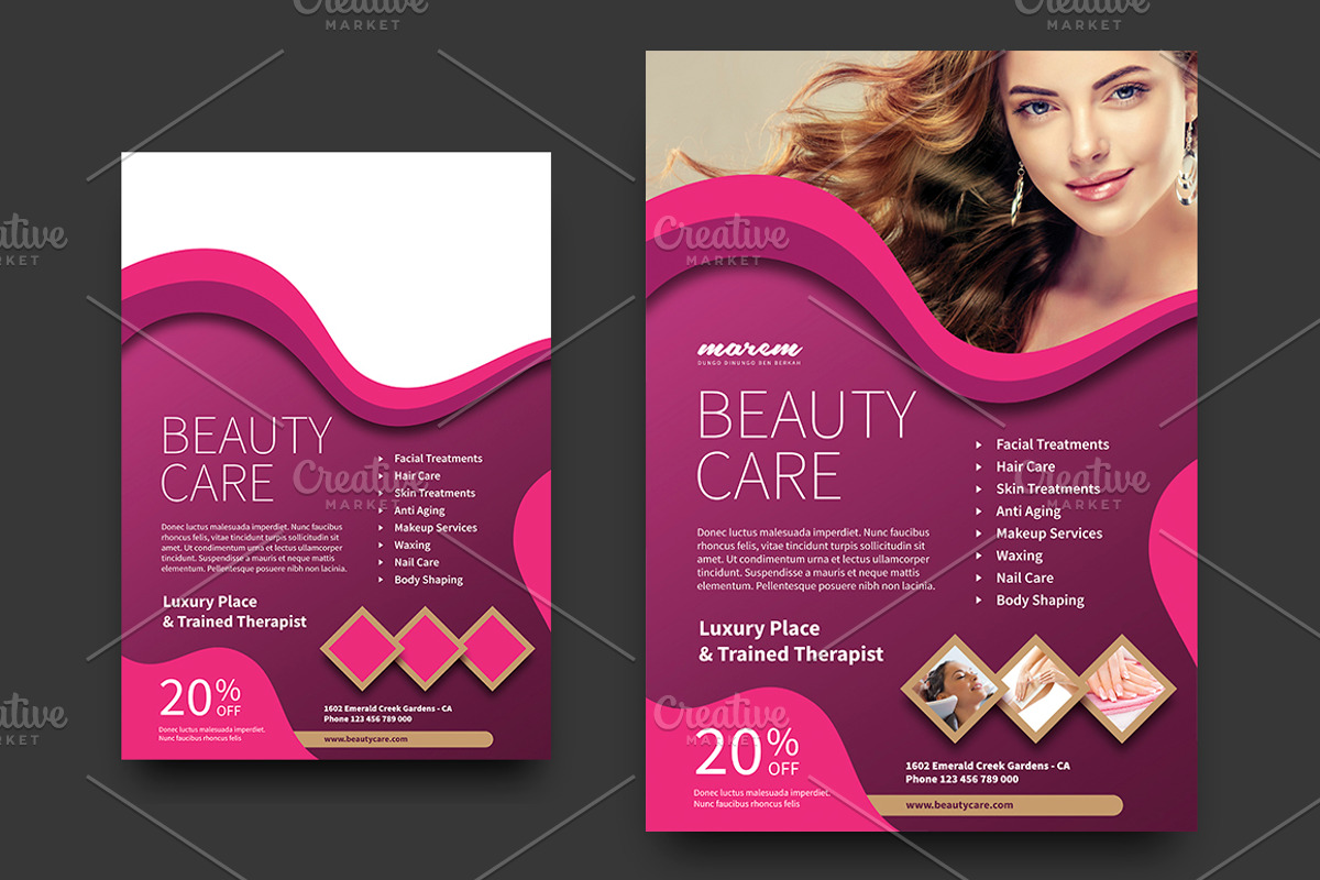 Beauty Care Flyer, a Flyer Template by Saphari (Photo 2 of 3)