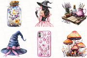Halloween Girly Witch Vibes Clipart, an Illustration by OK Design (Thumbnail 2 of 5)