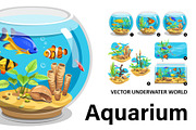 Aquarium, an Animal Illustration by Yulia Ogneva (Thumbnail 1 of 4)