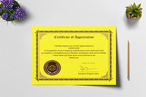 Appreciation Certificate Design