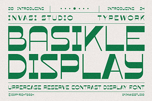 Basikle - Retro Reverse Contrast, a Sans Serif Font by Invasi Studio