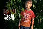 Boys T-shirt Mock-up, a Shirt Mockup by Mint Pixels (Thumbnail 1 of 6)