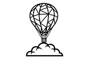 Hot Air Balloon Silhouette Bundle, an Object Illustration by Gaye Art (Thumbnail 15 of 31)