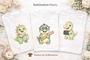 School Dino Sublimation, an Illustration by Artnoy (Thumbnail 6 of 8)