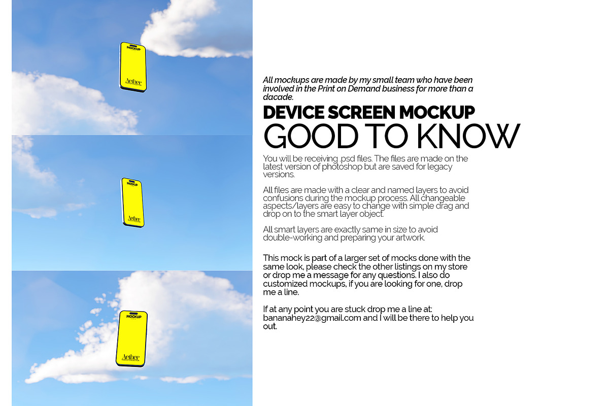 iPhone Screen Mockup Bundle, an iPhone Mockup by Banana Mockups (Photo 6 of 6)