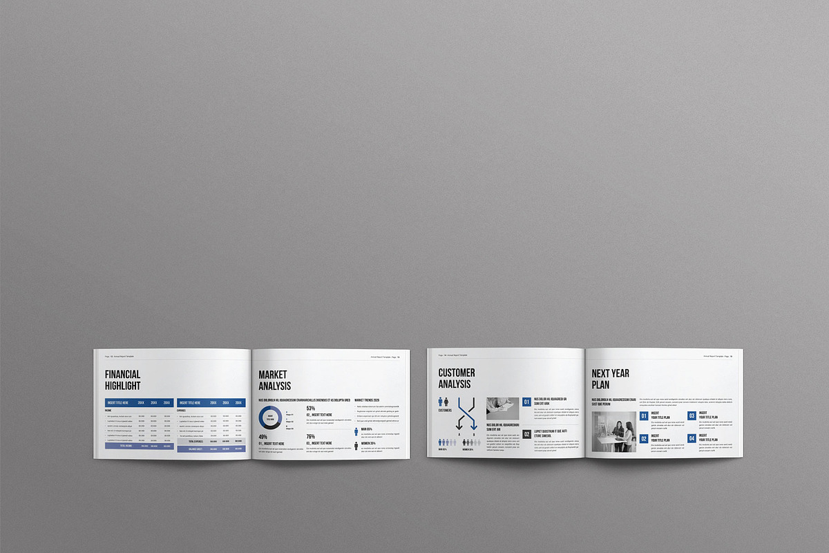 Annual Report Template Landscape, a Brochure Template by Work-Envance (Photo 8 of 8)