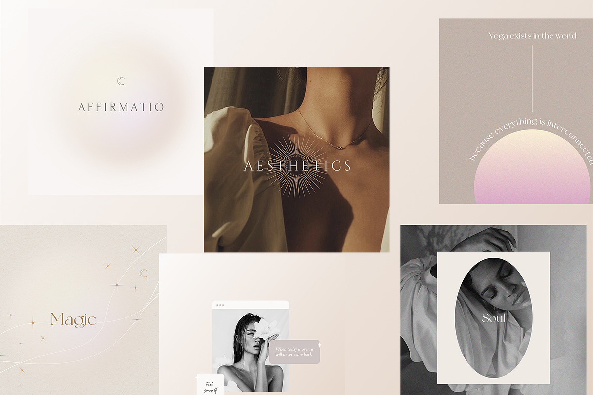 CANVA & PS / Aesthetics 60 instagram, a Social Media Template by Simple có (Photo 2 of 10)