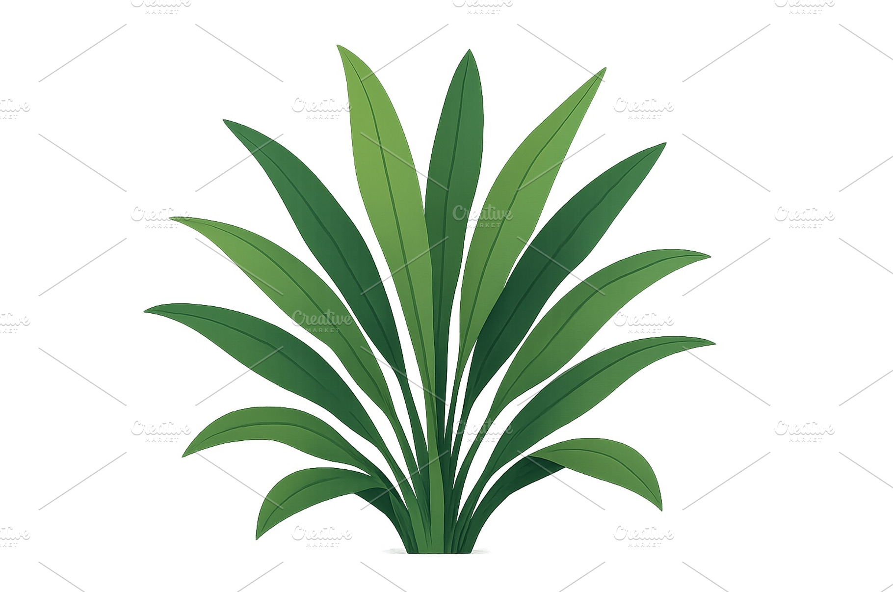 Lush green plant with long leaves, a Nature Photo by ZinetroN