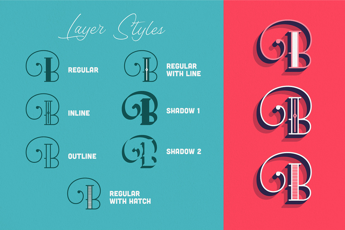 Beijin Layered Font, a Serif Font by Abbasy Studio (Photo 3 of 9)