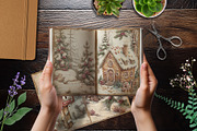 Christmas Bakery Junk Journal Pages, a Stationery Template by V Design Creator (Thumbnail 7 of 8)