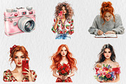 Red Cherry Planner Clipart, a Seasonal Illustration by Rose Art (Thumbnail 4 of 4)