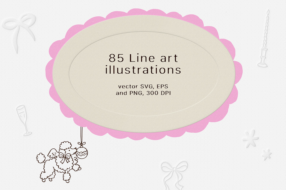 Christmas Embossed Frames & Line art, a Texture Graphic by divanovskaya_nv (Photo 11 of 16)