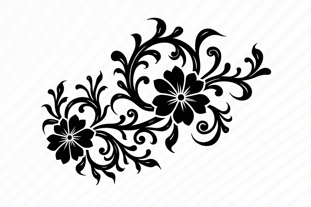 Vintage Flower Ornament Set, an Illustration by Creativeshirt (Photo 20 of 21)