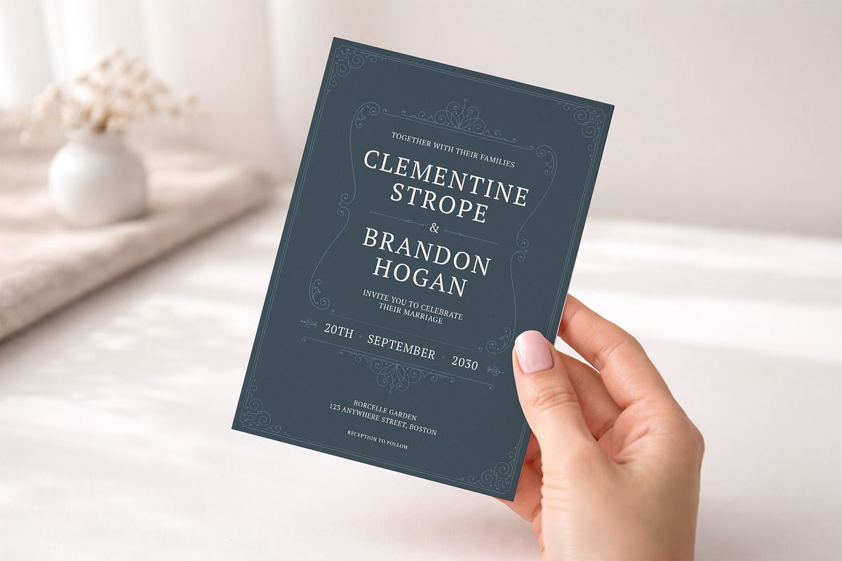 Save the Date Card Canva Template, an Invitation Template by Vasya Kobelev (Photo 5 of 7)