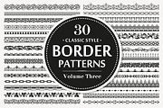 30 Vector Border Seamless Patterns, a Pattern Graphic by Digiselector Design Goods (Thumbnail 1 of 2)
