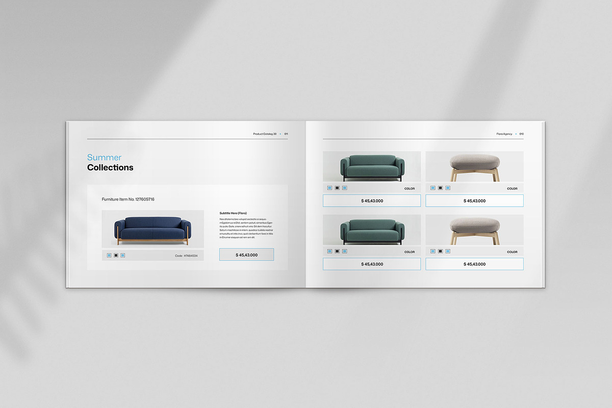 **FLORA | Product Catalog Template**, a Brochure Template by KreateTribe (Photo 9 of 9)