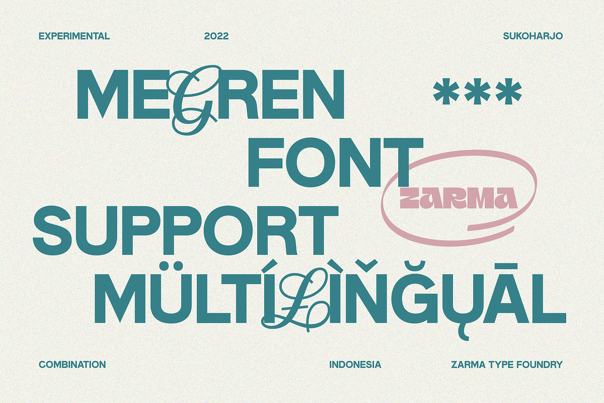 Megren - Combination Font, a Sans Serif Font by Zarma Type (Photo 8 of 13)