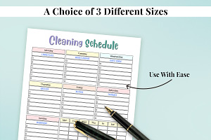 Editable Cleaning Schedule Printable