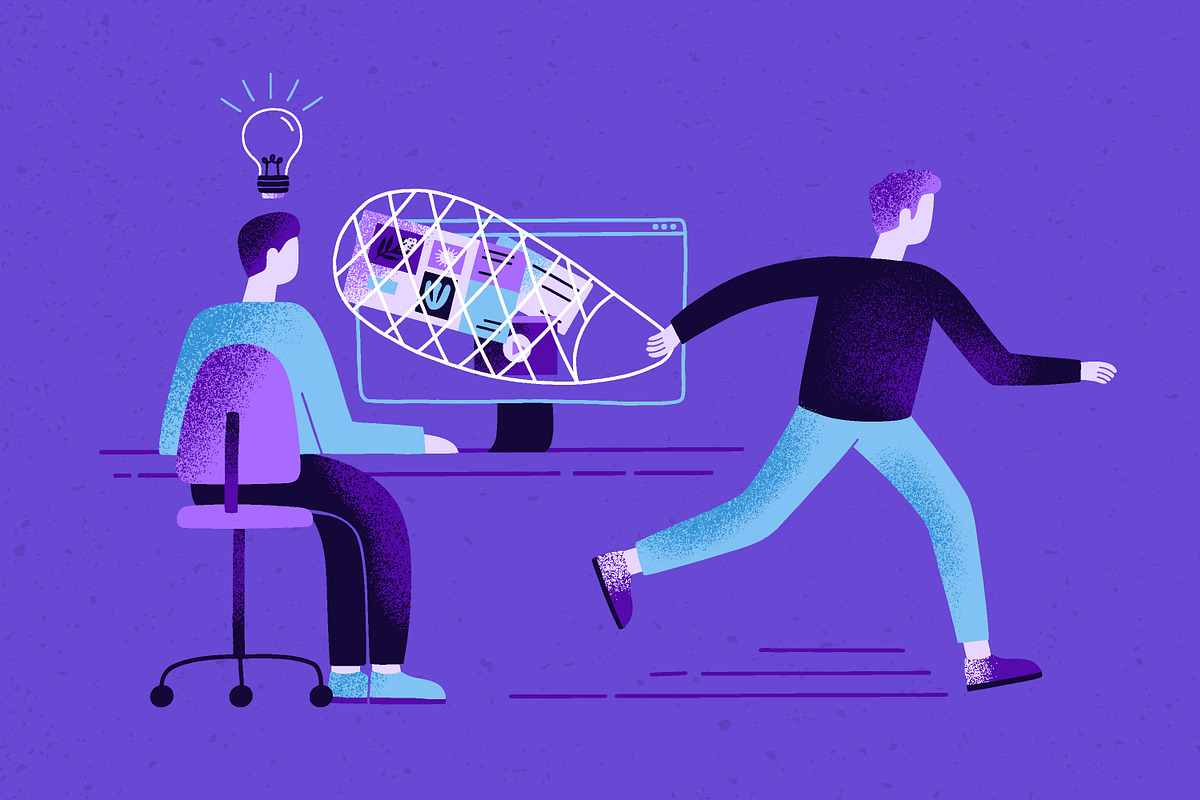 Plagiarism concept, a Technology Illustration by Good Studio (Photo 1 of 3)