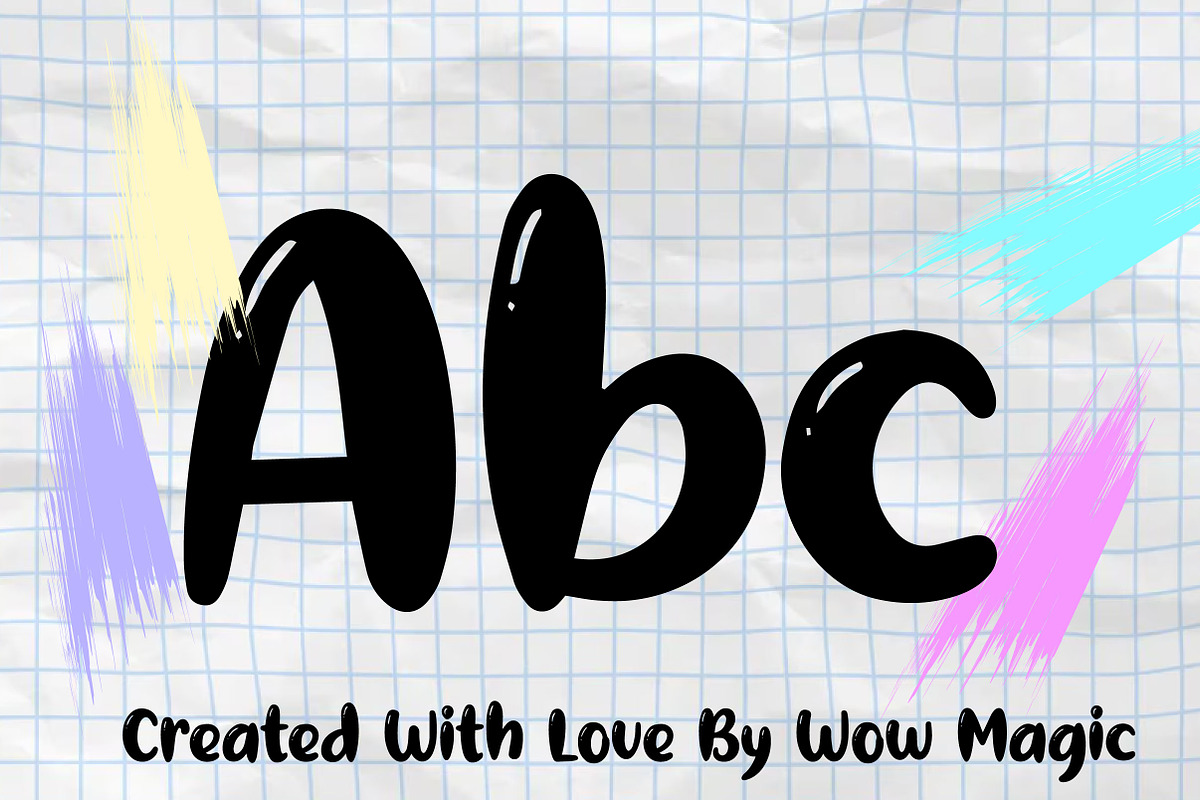Play Boy, a Font by Wow Magic (Photo 2 of 3)