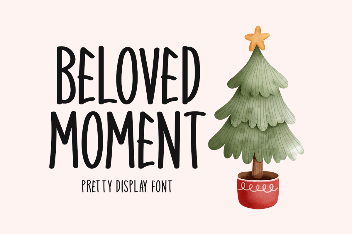 Beloved Moment Typeface, a Handwritten Font by Seemly Fonts (Photo 1 of 5)