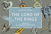 Lord of the Rings Set, an Object Illustration by ⚞ Kind Illustration ⚟ (Thumbnail 1 of 6)