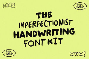 Imperfectionist Handwriting Font Kit