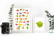 Alphabet vegetables and fruits kids, a Food Illustration by Lesya Skripak (Thumbnail 2 of 4)