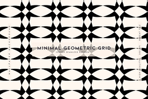Minimal Geometric Grid, a Pattern Graphic by MalyskaStudio