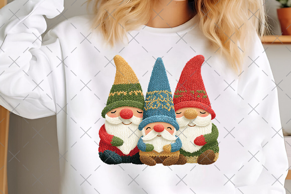 Crochet Yarn Christmas Gnome PNG, an Illustration by Craft Nest (Photo 6 of 6)