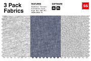 3 Pack Fabric Texture Patterns, a Pattern Graphic by Swatch Supply (Thumbnail 1 of 7)