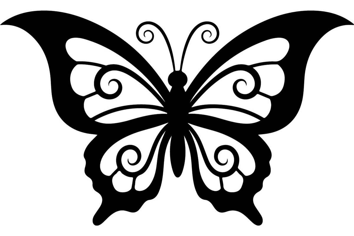 Elegant Butterfly Silhouette, an Object Graphic by Designer_Momina (Photo 15 of 18)