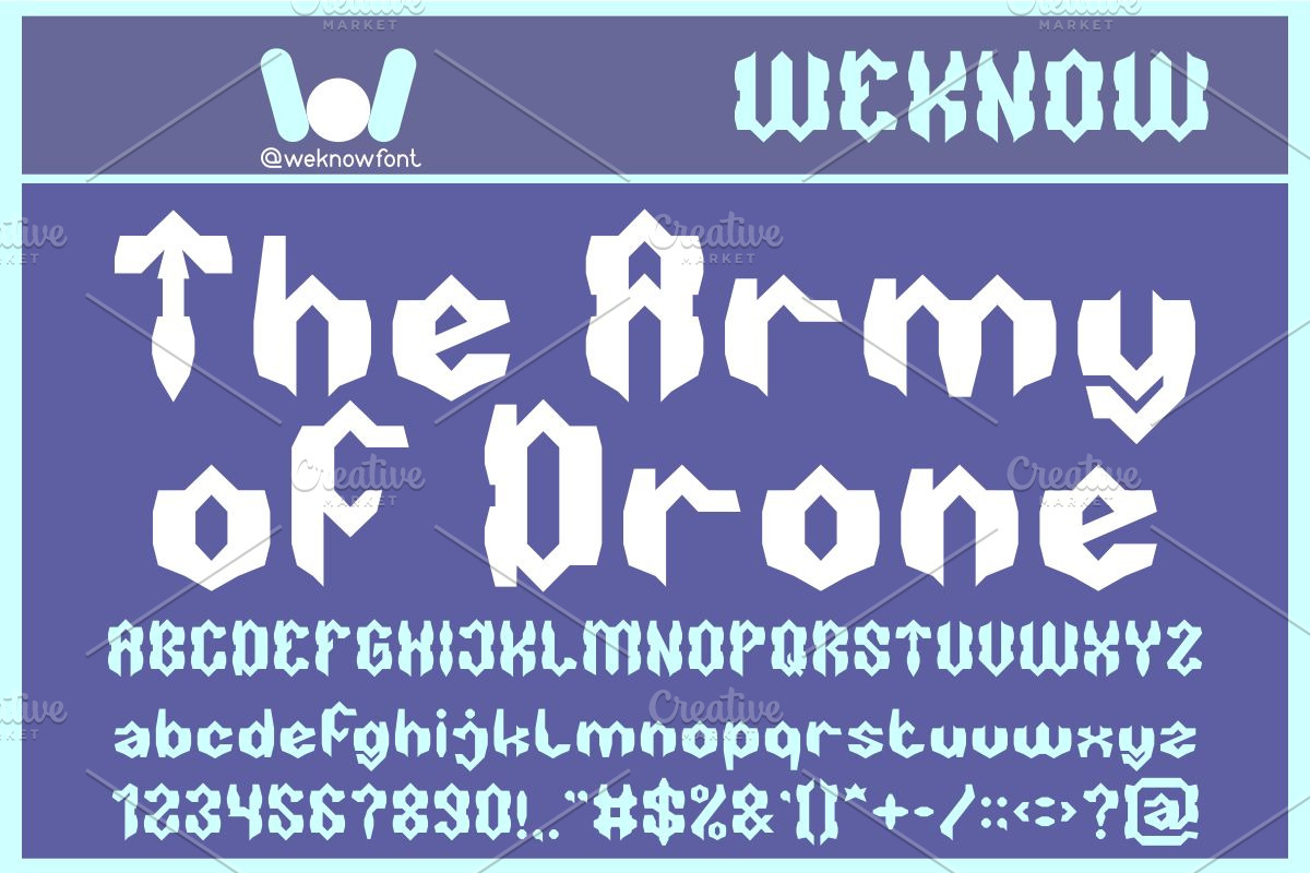 Hybrid Robot font, a Font by weknow (Photo 4 of 8)