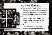 Medieval Romance Social Media Bundle, a Social Media Template by The Flossy Finch (Thumbnail 3 of 23)