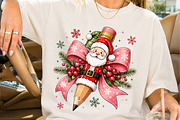 Santa Pencil Christmas Sublimation, a Seasonal Illustration by Creative Art (Thumbnail 2 of 3)