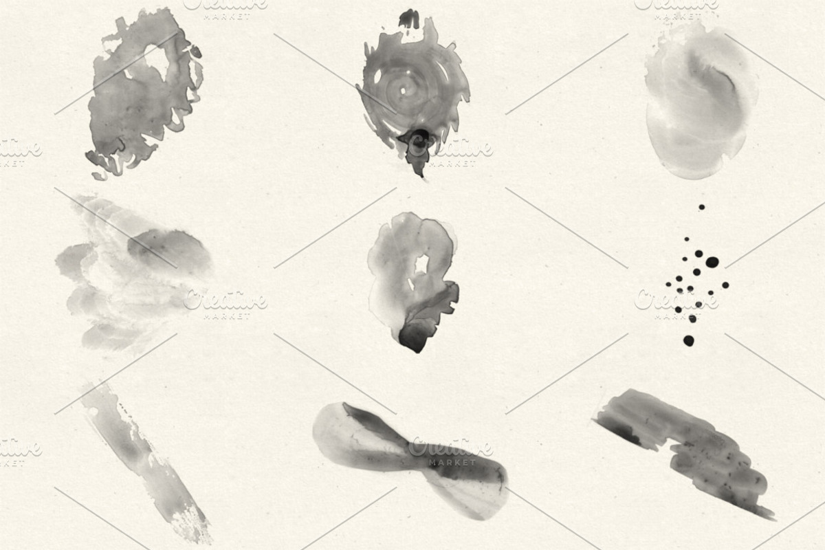 Ink Blot Brush Pack 1, a Brush Add-On by Design Panoply (Photo 4 of 5)