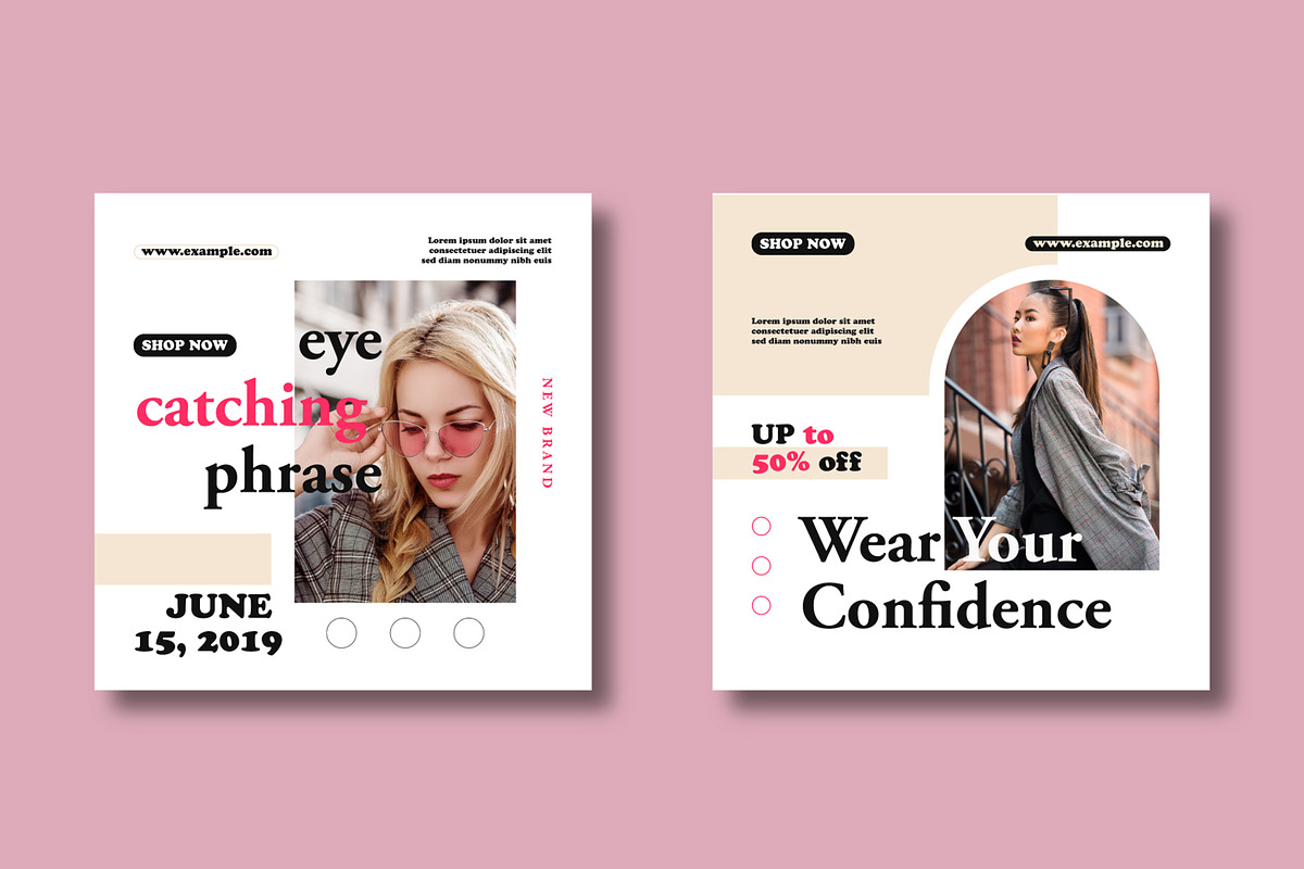 Branding Fashion Social Media Design preview 3