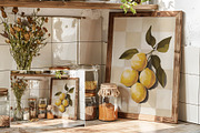 Rustic A4 Frame Mockup FR-KI-01, a Household Mockup by Callistemon Creative (Thumbnail 5 of 8)