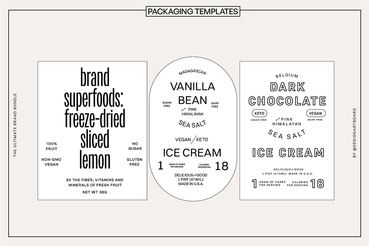 300+ Super Pack Brand Kit Vol 1-4, a Branding & Logo Template by @designartboard (Photo 26 of 41)