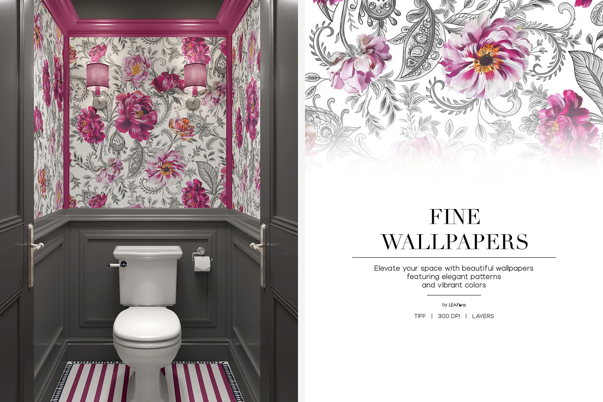 Paisley Floral Patterns And Motifs, a Pattern Graphic by LEAFure (Photo 9 of 10)