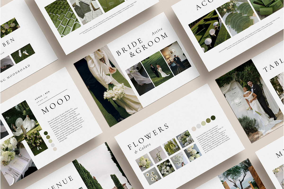 Wedding Moodboard Template, a Presentation Template by SB DESIGN (Photo 2 of 8)