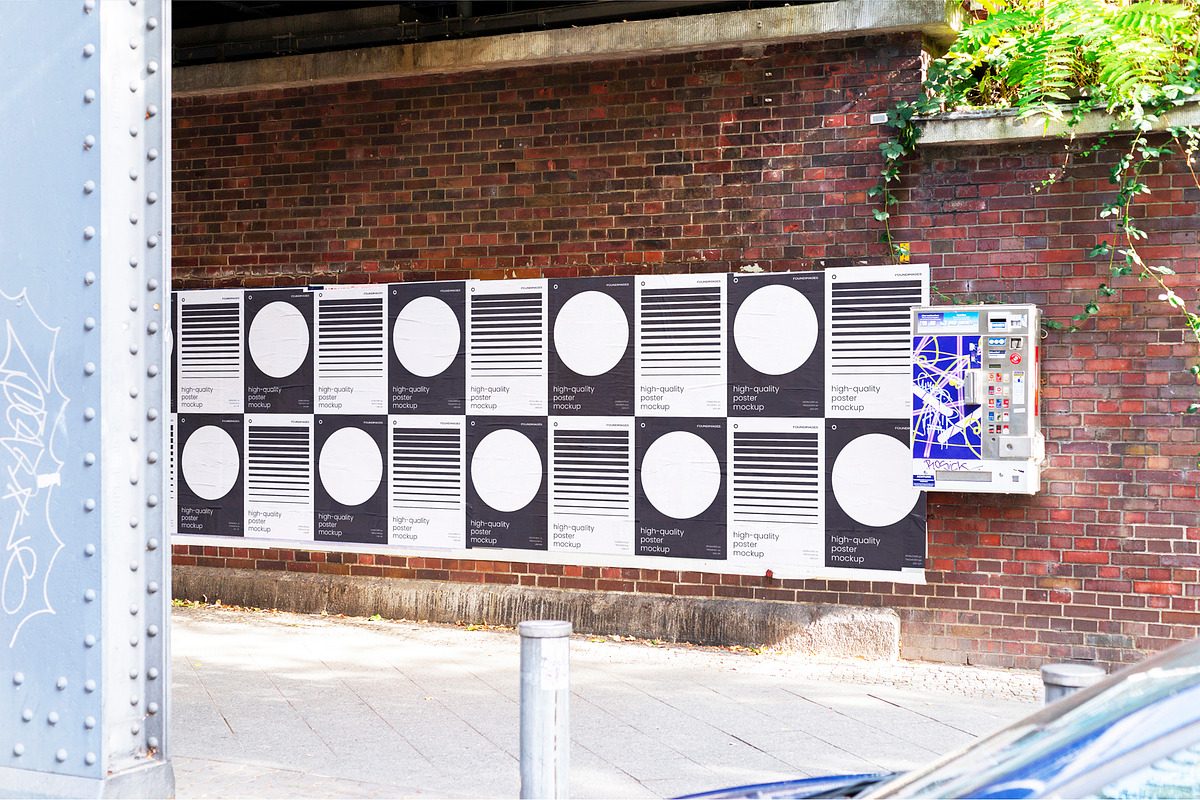 Urban Poster Mockup Template Bundle, an Advertising Mockup by FoundImages (Photo 29 of 52)