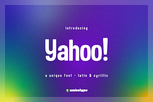 Yahoo Display Font