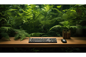 technology keyboard table background, a Technology Photo by pikepicture
