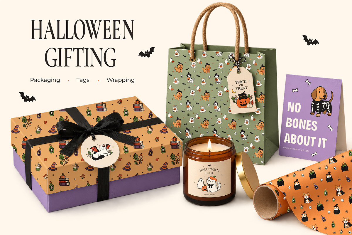 Halloween Pets Clipart Bundle, a Pattern Graphic by AnnMsl Lab (Photo 3 of 5)