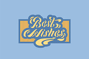 Best Wishes lettering, an Object Graphic by Guillaume Laserson (Thumbnail 1 of 5)