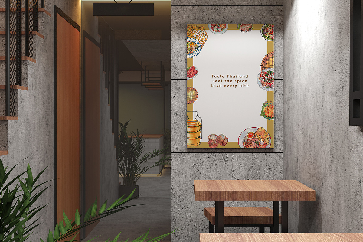 Popular Thai Food – Watercolor, a Food Illustration by CreativeValuation (Photo 10 of 11)