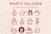 Christmas Hand-Drawn Illustrations, an Outline Icon by OREHOVKA (Thumbnail 2 of 5)